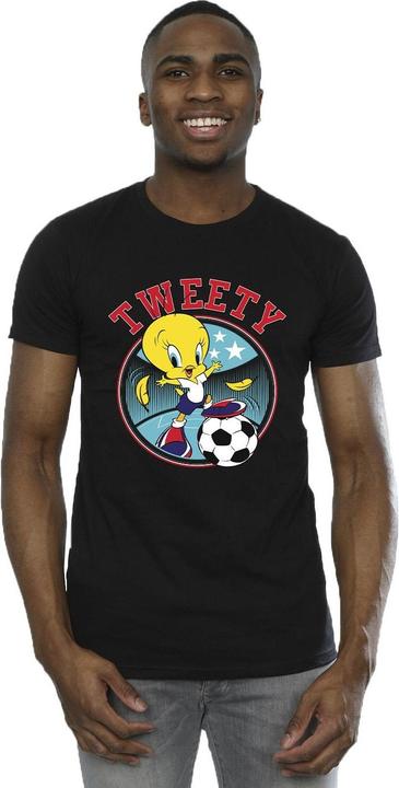 Actual product image Looney Tunes Mens Tweety Football Circle T-Shirt (5XL)