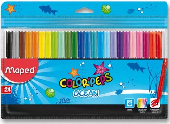 Actual product image Maped Felt-tip pens Ocean 24 pieces in a case (Multicoloured, 24 x)