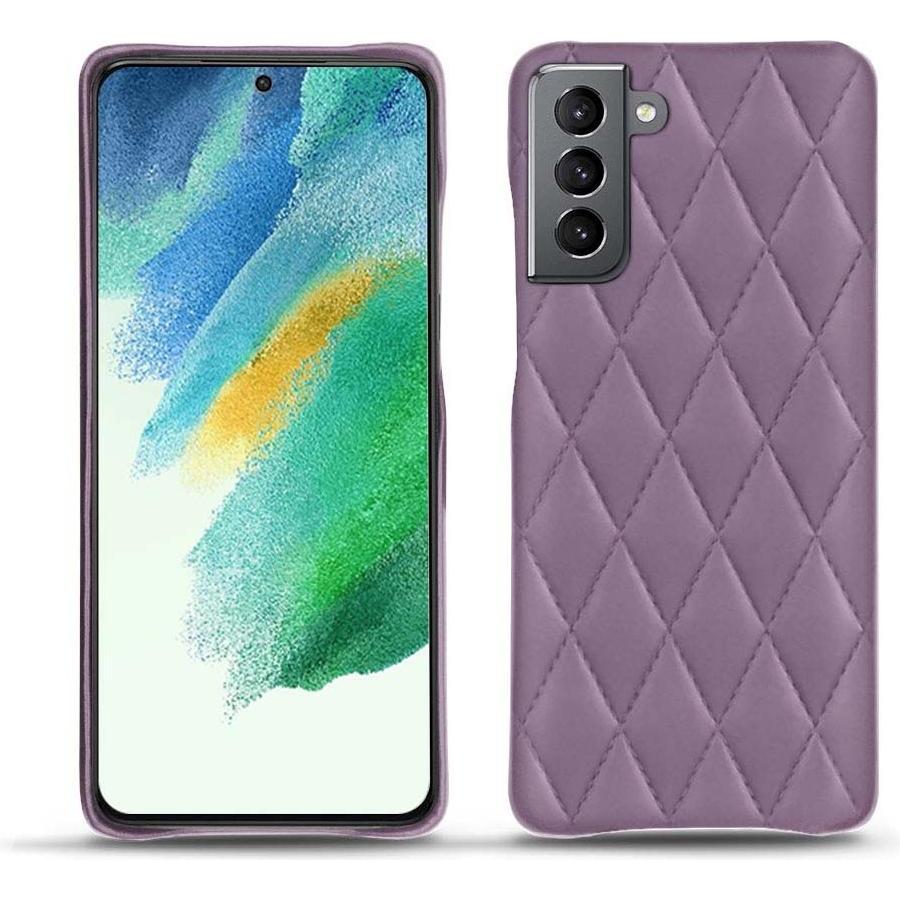 Noreve Lederschutzhülle Samsung Galaxy S21 FE (Samsung Galaxy S21 FE), Smartphone Hülle, Violett