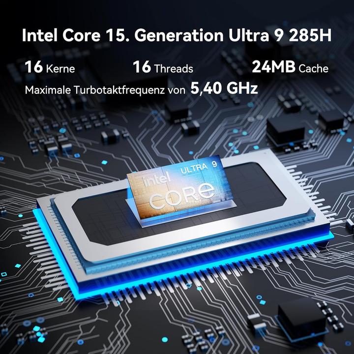 Produktbild Geekom AI Mini PC IT15 mit Intel Core Ultra 9 (15. Gen.) (Intel Core Ultra 9 285H, 32 GB, 2000 GB)