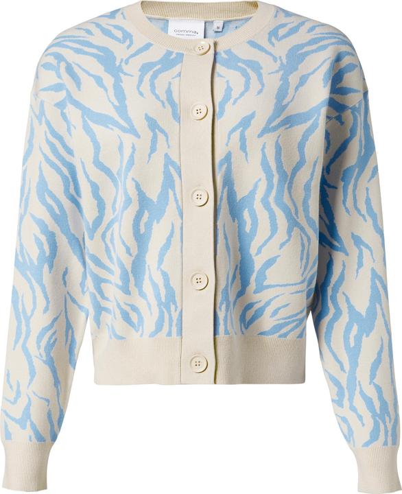 Comma Strickjacke Strickjacke mit Jacquard-Muster (40)
