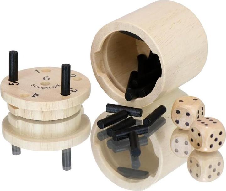 Produktbild Bestsaller Super Six (aus Holz) (Deutsch, Englisch, Französisch, Italienisch, 2 - 6 Spieler)