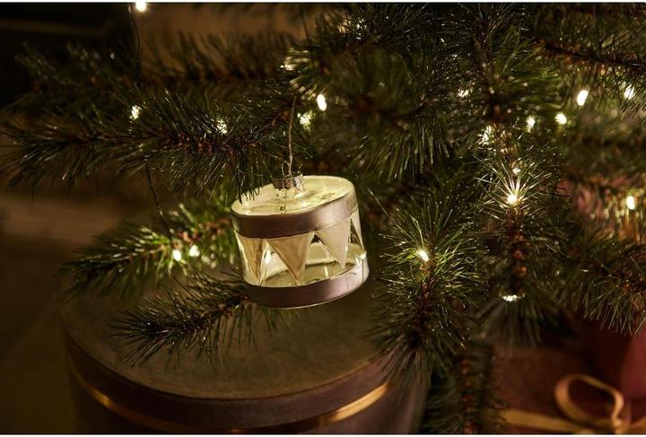 Actual product image Sirius LED tree ornament Elly drum, silver