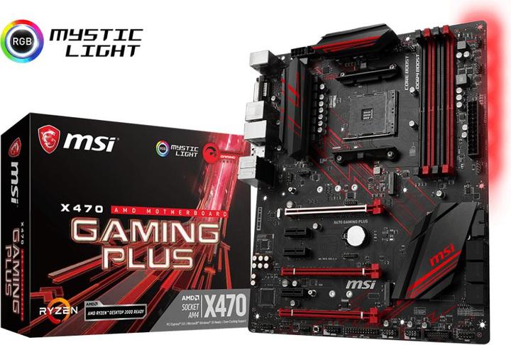 Actual product image MSI X470 Gaming Plus (AM4, AMD X470, ATX)
