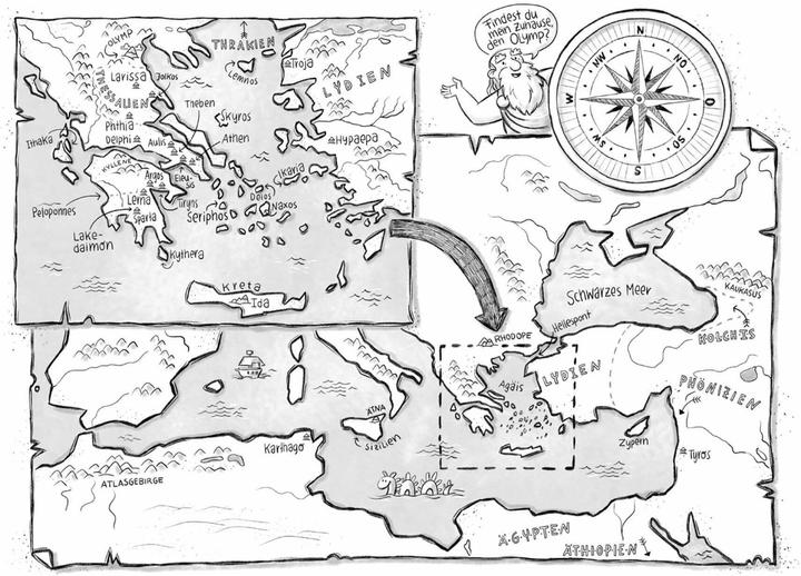 Image du produit Ich, Zeus, und die Bande vom Olymp, Götter und Helden erzählen griechische Sagen (Allemand, Frank Schwieger, Ramona Wultschner, 2019)