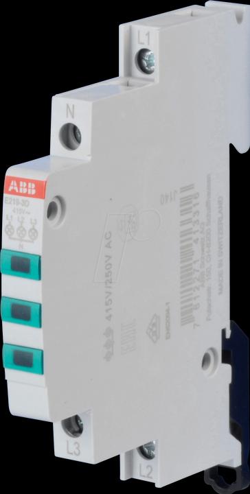 Produktbild ABB Leuchtmelder E219-3D 3 LED grün