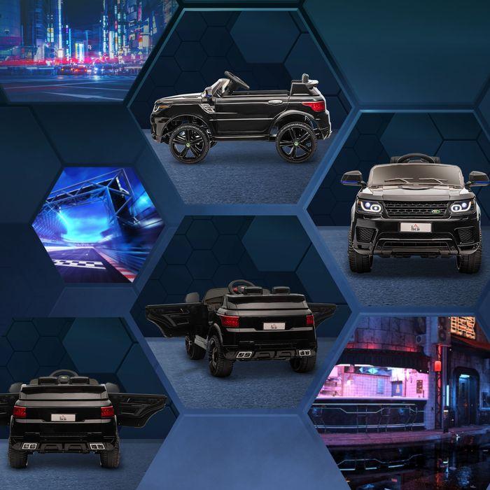 Actual product image Swisshandel24 Children's electric car, 2.4 G remote control, seat belt, music, horn, headlights, up to 5 km/h, 3-5 (12 V)