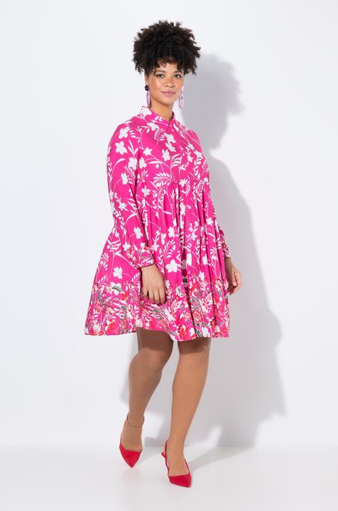 Produktbild Miamoda Bluse, A-Linie, Volant mit Blütenmuster (56)