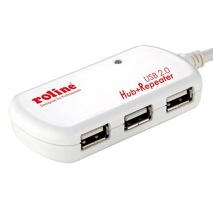 Immagine prodotto Roline Hub USB 2.0 a 4 porte con ripetitore (USB-A, 4 porte)