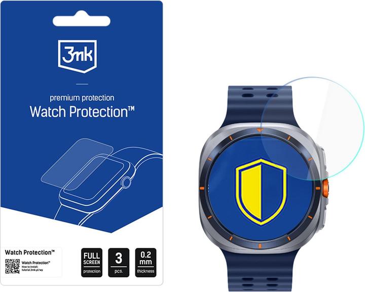 3MK Watch Protection FlexibleGlass Hybridglas für Samsung Galaxy Watch Ultra 2025