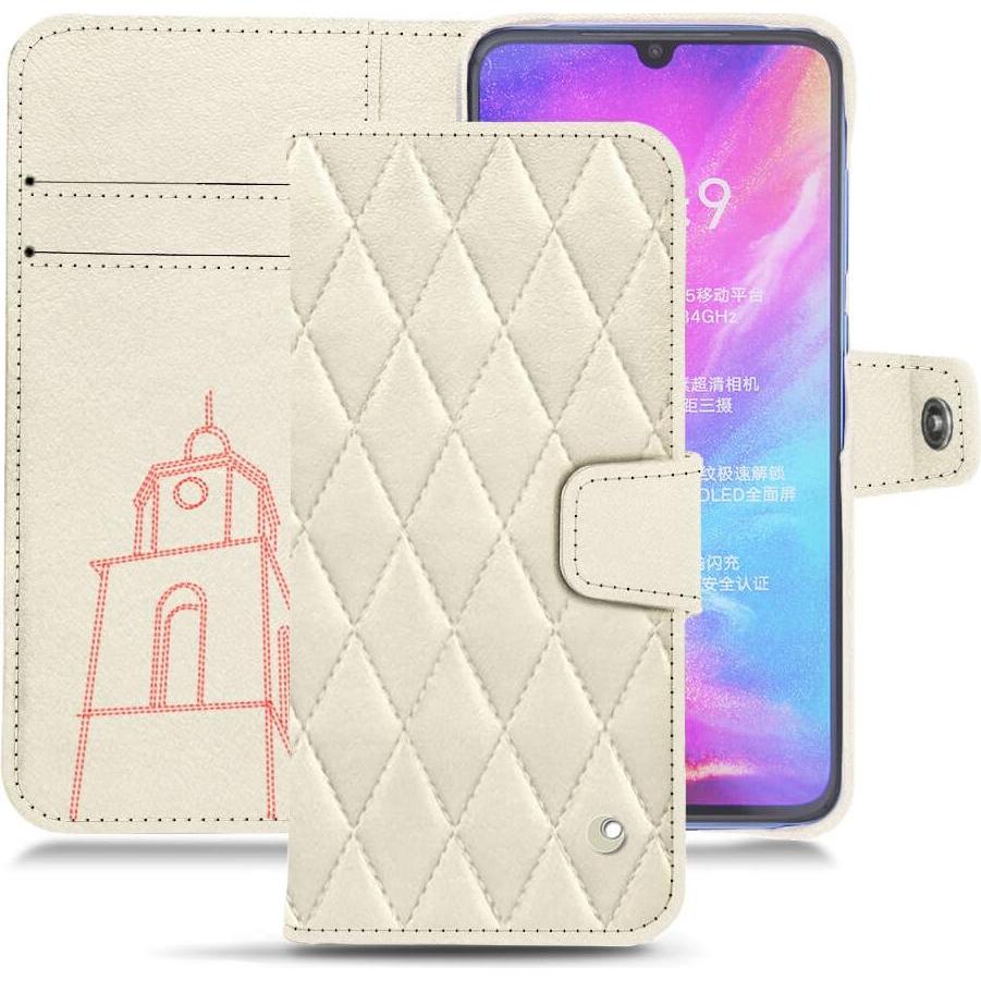 Thumbnail - Noreve Lederschutzhülle Wallet (Xiaomi Mi 9), Smartphone Hülle, Weiss
