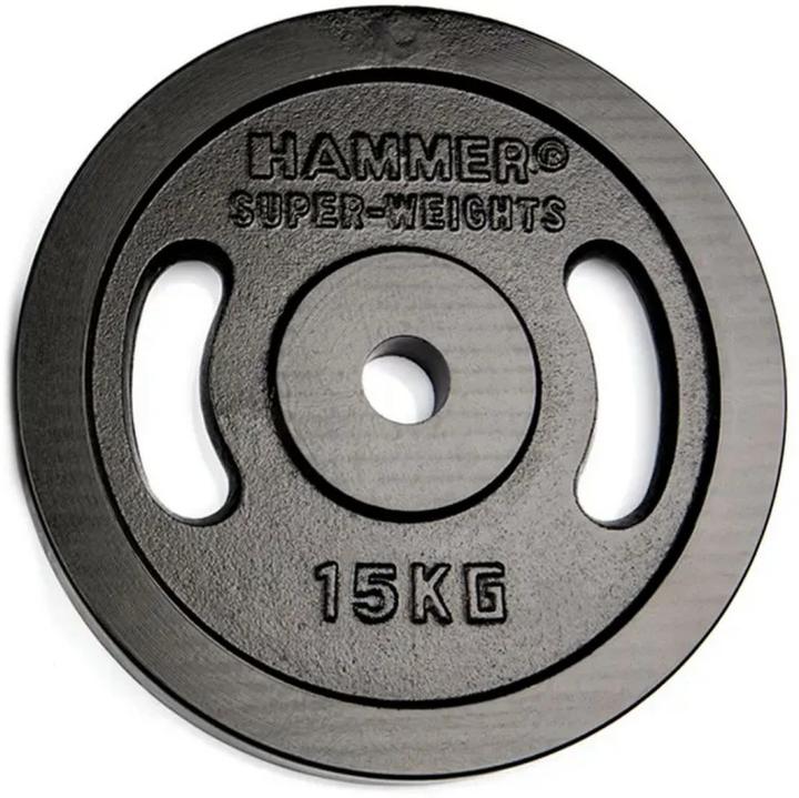 Actual product image Hammer Fitness Weight disc 1 x 15 kg (1 x 15 kg)