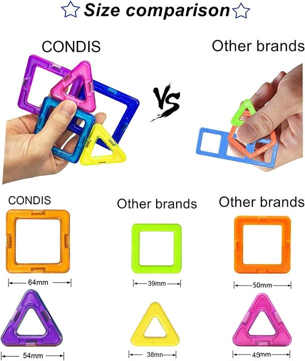 Actual product image Condis Magnetic blocks