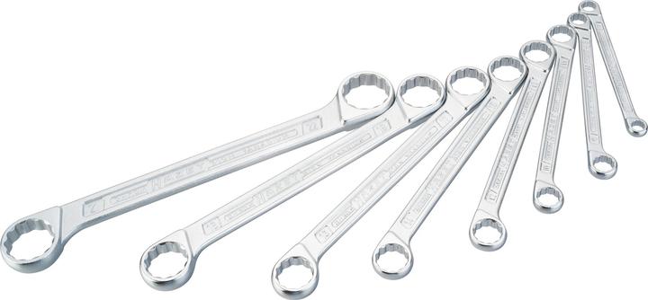 Produktbild HAZET Doppel-Ringschlüssel Satz 610N/8 ∙ Aussen Doppel-Sechskant-Tractionsprofil ∙ 6 x 7 - 21 x 22 ∙…