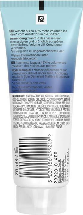 Immagine prodotto John Frieda Volume Lift Shampoo 75 ml
