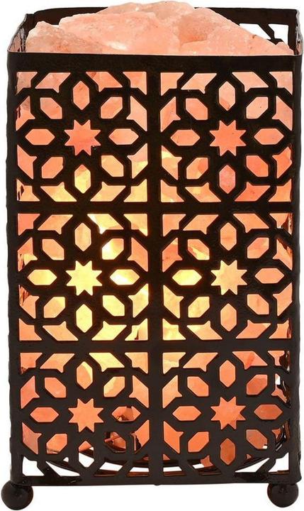 Actual product image Serenity Basket Himalayan Salt Table Lamp
