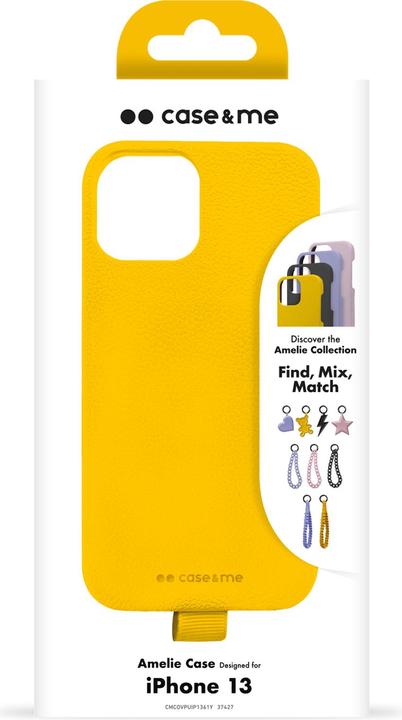 Produktbild Case & Me case&me Amelie Eco Leather case für iPhone 13 / iPhone 14 yellow (Apple iPhone 13)