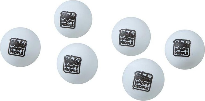 Actual product image Happy People Table tennis ball 6ST white (6 pcs.)