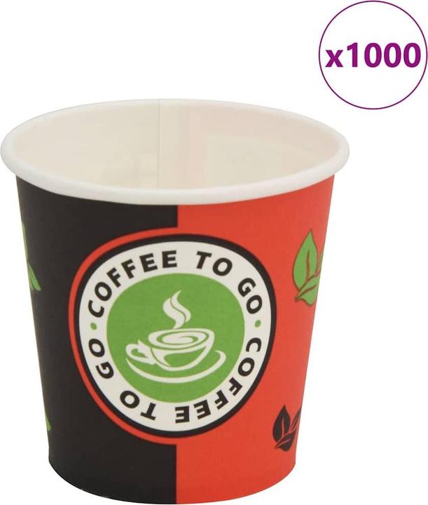 Actual product image vidaXL Einweg-Kaffeebecher (1000 x)