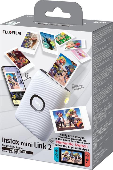 Fujifilm Fuji - Instax Mini Link 2 Clay White - Special Edition