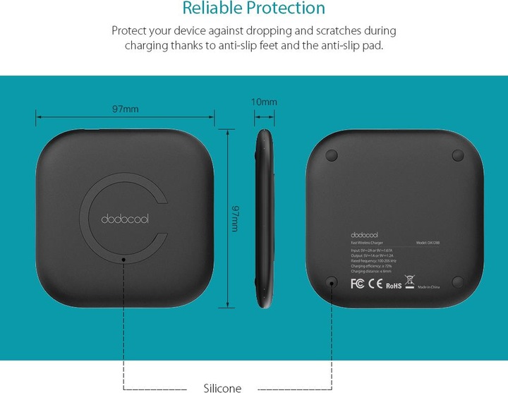 Actual product image Dodocool DA128 Wireless Charger (10 W)