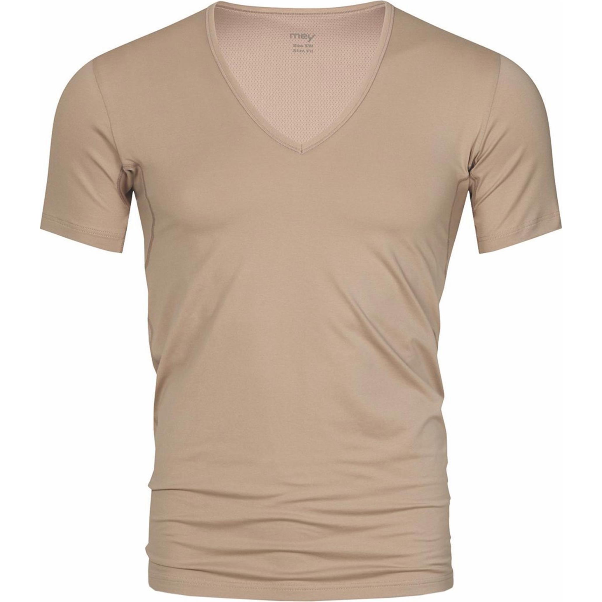 Mey, Herren, Shirt, Dry Cotton Unterhemd / Shirt Kurzarm, Beige, (M)