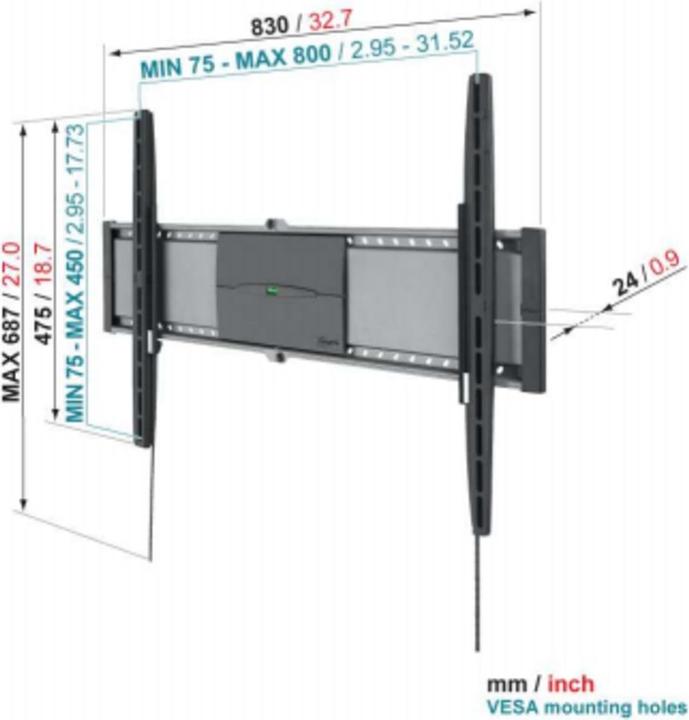 Produktbild Vogels Efw 8305 (Wand, 80", 45 kg)