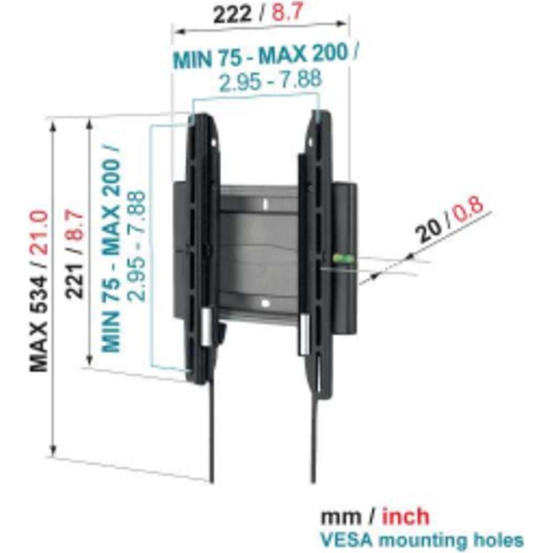 Thumbnail - Vogels Efw 8105 (Wand, 40", 20 kg), TV Wandhalterung, Schwarz