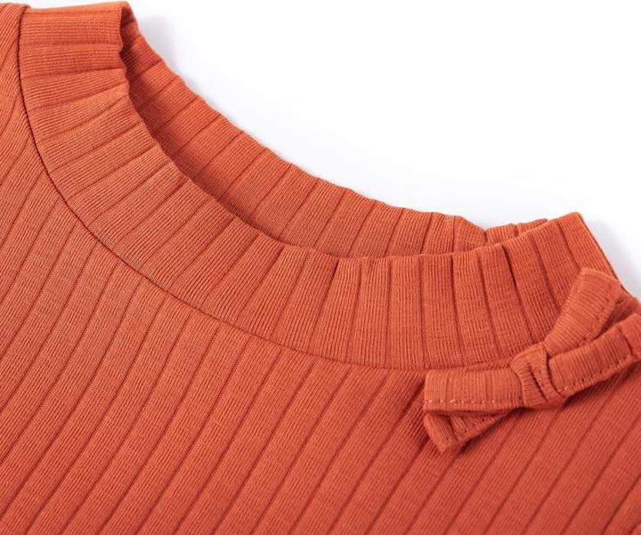 Immagine prodotto VidaXL Camicia da bambino a maniche lunghe arancione scuro 92,Materiale: 95 (92)
