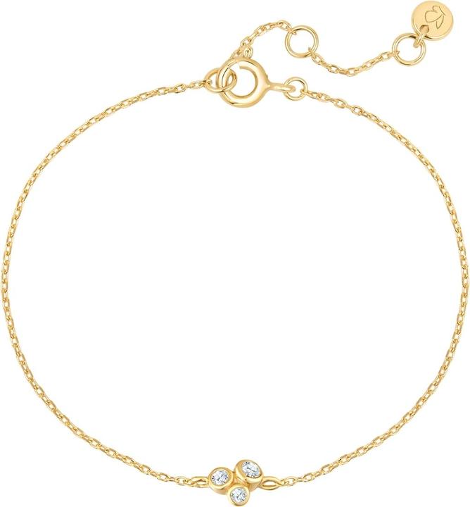 Immagine prodotto Glanzstücke München Bracciale da donna in argento 925 - 35934 (17 cm, Argento 925, placcato oro giallo 14 carati)