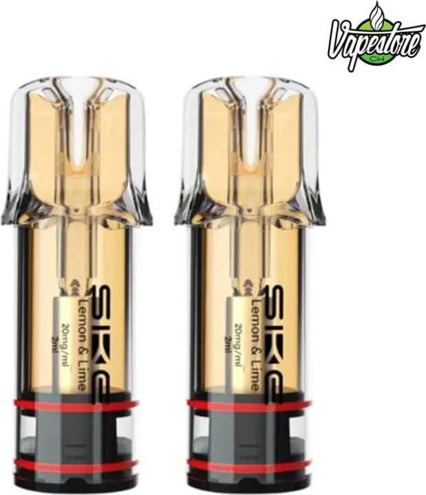 Immagine prodotto SKE Crystal Plus Lemon Lime - Ricarica E-pod - 2 pezzi. à 2 ml (Calce dolcissima, Limone)