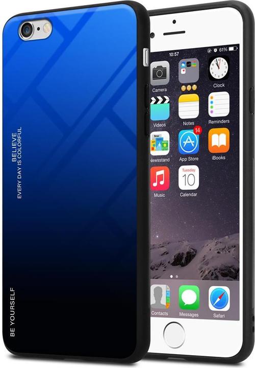 Produktbild Cadorabo TPU 2 Farben Glas Cover (Apple iPhone 6)