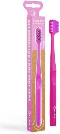 Actual product image Nordics Eco Toothbrush Premium PLA Pink - (Soft)