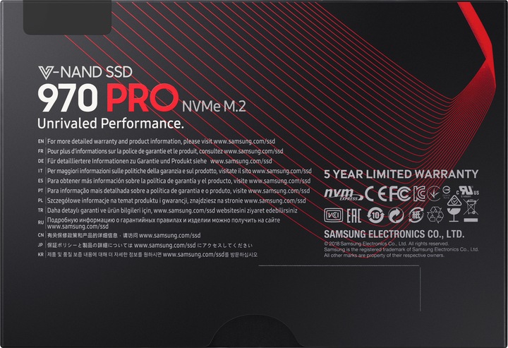 Image du produit Samsung 970 Pro (512 Go, M.2 2280)