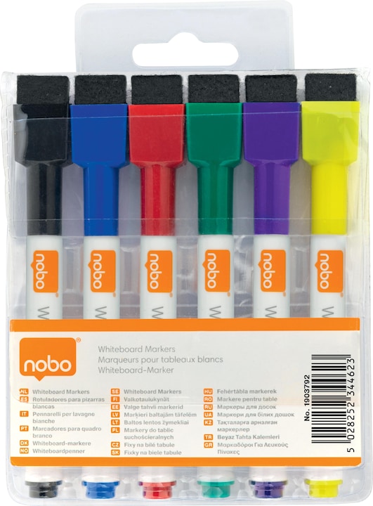 Image du produit Nobo Marqueur pour tableau blanc Quartett couleur (Assortiment, 3 mm, 6 x)