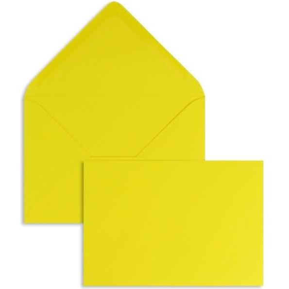 Blanke, Briefumschlag, Briefumschläge 156x220mm 120g/qm gummiert VE=100 Stück butterblumengelb (100 x)
