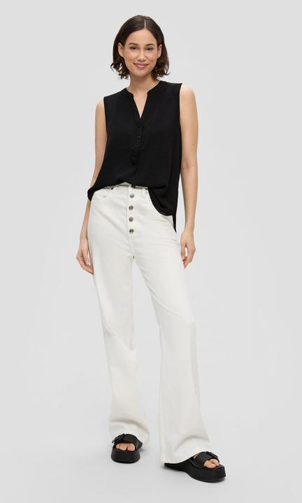 Produktbild s.Oliver Bluse Ärmellose Bluse aus Crêpe (36)