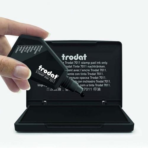 Actual product image Trodat Stamping ink black 28ML 7011/SB
