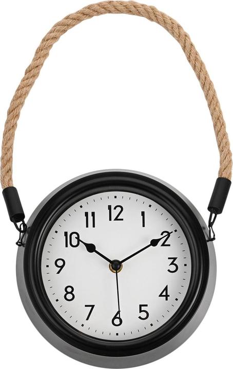 Actual product image Hometime Wall Clock with Rope Hanger
