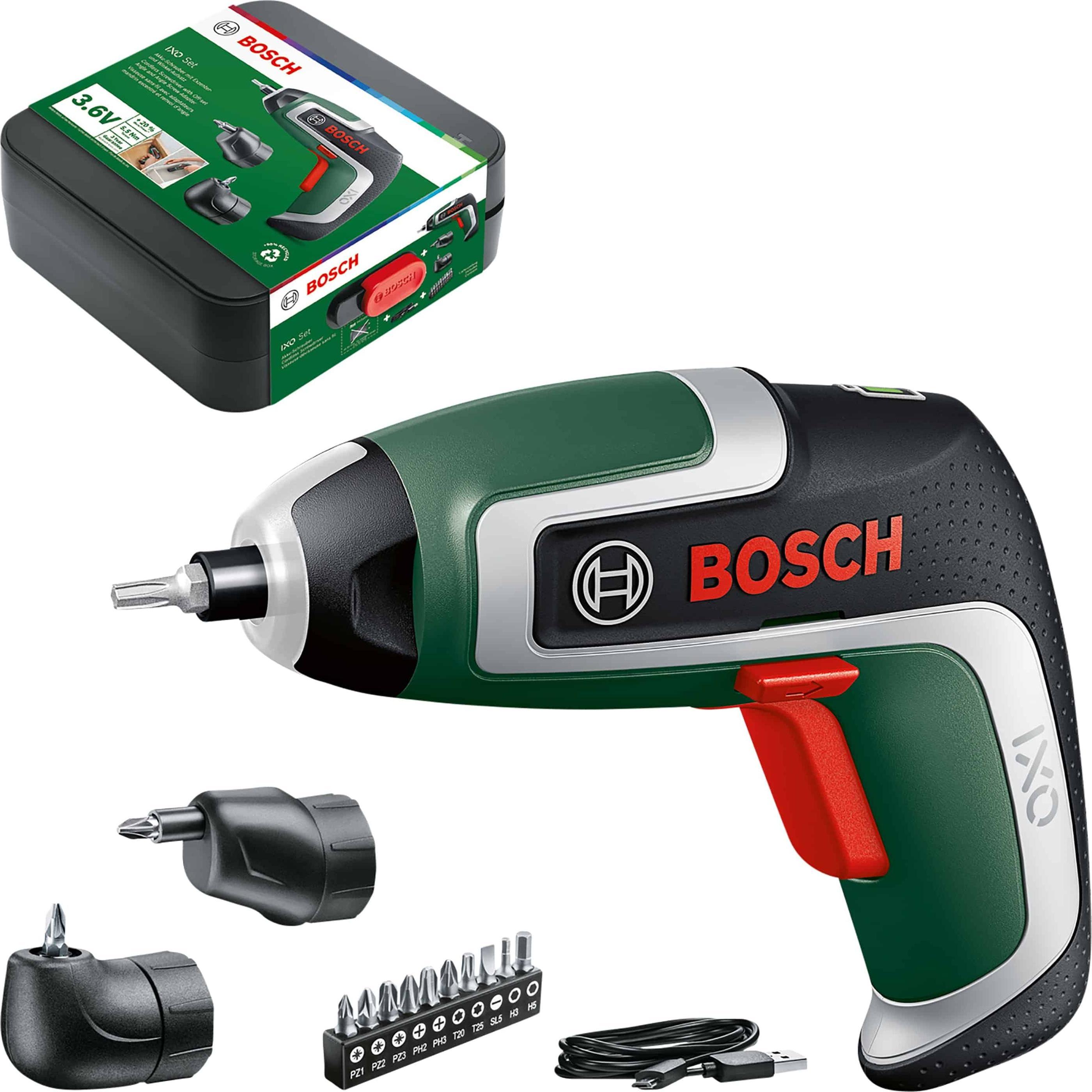Bosch Home & Garden, Trapano + Avvitatore a batteria, IXO 7-Set