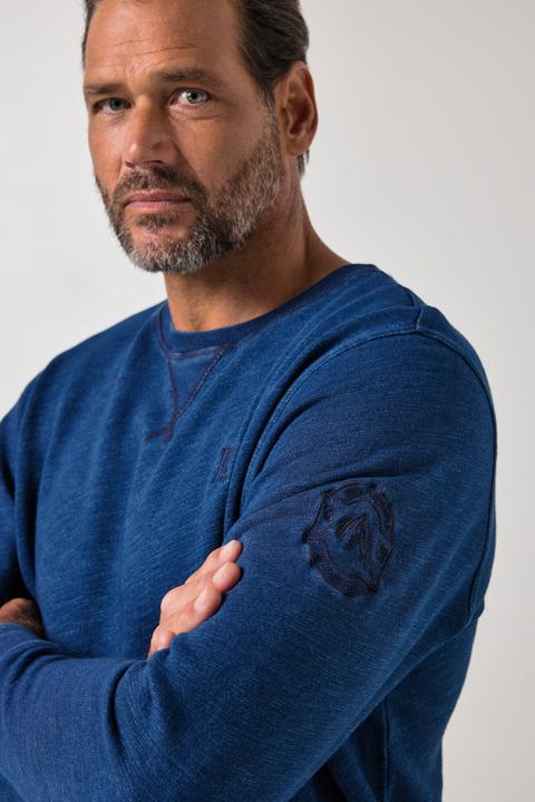 Produktbild JP1880 Sweatshirt, Indigo Färbung, Rundhals (5XL)