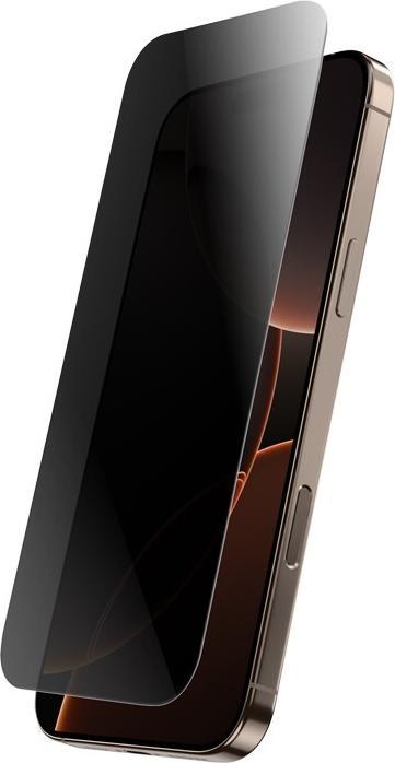 Actual product image Crong Armoured glass with privacy screen for iPhone 16 Pro Max (1 Piece, iPhone 16 Pro Max)