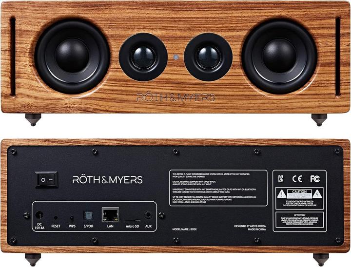 Image du produit Röth & Myers Enceinte multimédia multiroom, son Hi-Fi haute résolution, connectivité complète (Airplay, Bluetooth, WiFi)