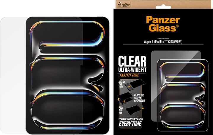Immagine prodotto PanzerGlass Screen Protector Glass (1 pz., Apple iPad Pro 11 2024, Apple iPad Pro 11 2025)