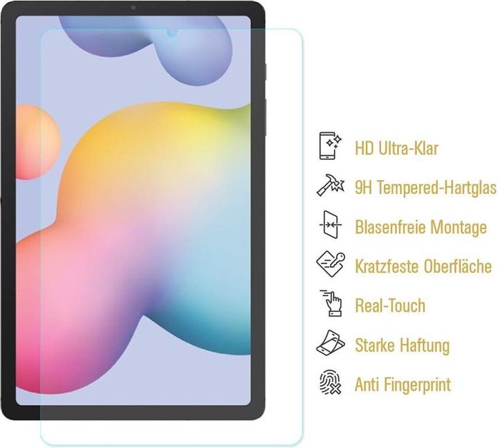 Actual product image Protectorking 2x real tempered 9H armoured glass 3D CLEAR (2 Piece, Galaxy Tab S6 Lite)