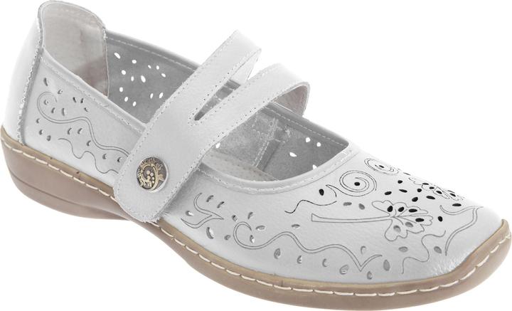 Actual product image Boulevard Summer leather shoes with perforated pattern (40.5)