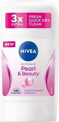Produktbild NIVEA Solid antiperspirant Pearl & Beauty (Anti-Perspirant) 50 ml (Stick, 50 ml)