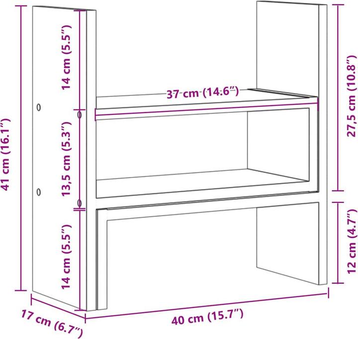 Image du produit vidaXL Schreibtisch-Organizer