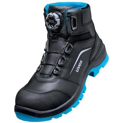 Uvex Safety, Sicherheitsschuhe, 2 xenovaÂ Stiefel S3 95691 schwarz, blau Weite 10 GrÃ¶ÃŸe 50 (S3, 50)