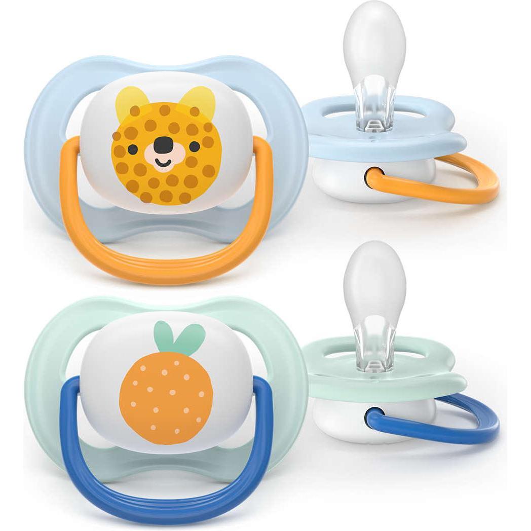 Philips Avent Multicolore Ciuccio, Ultra Air (2X, 0 - 6 Mesi)